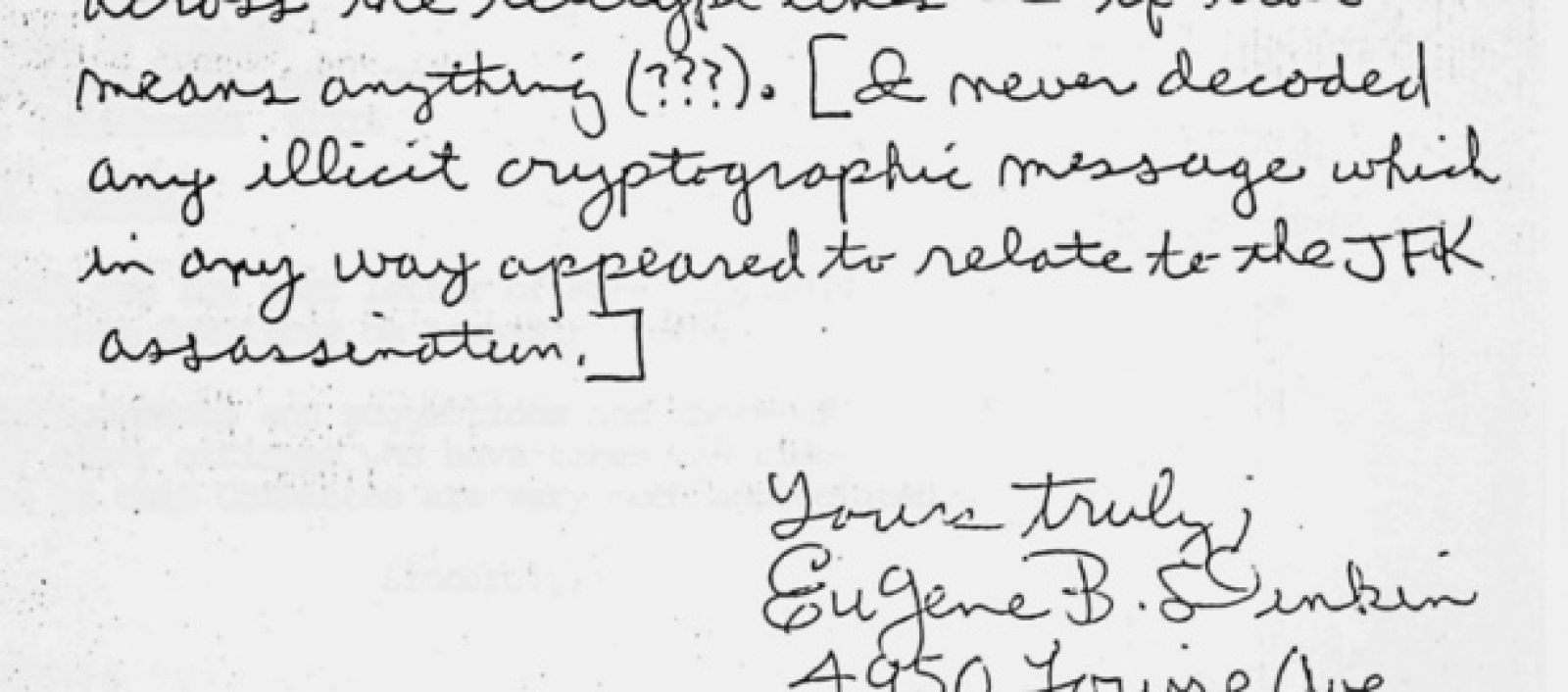 The Saga of Eugene B. Dinkin: Part Three