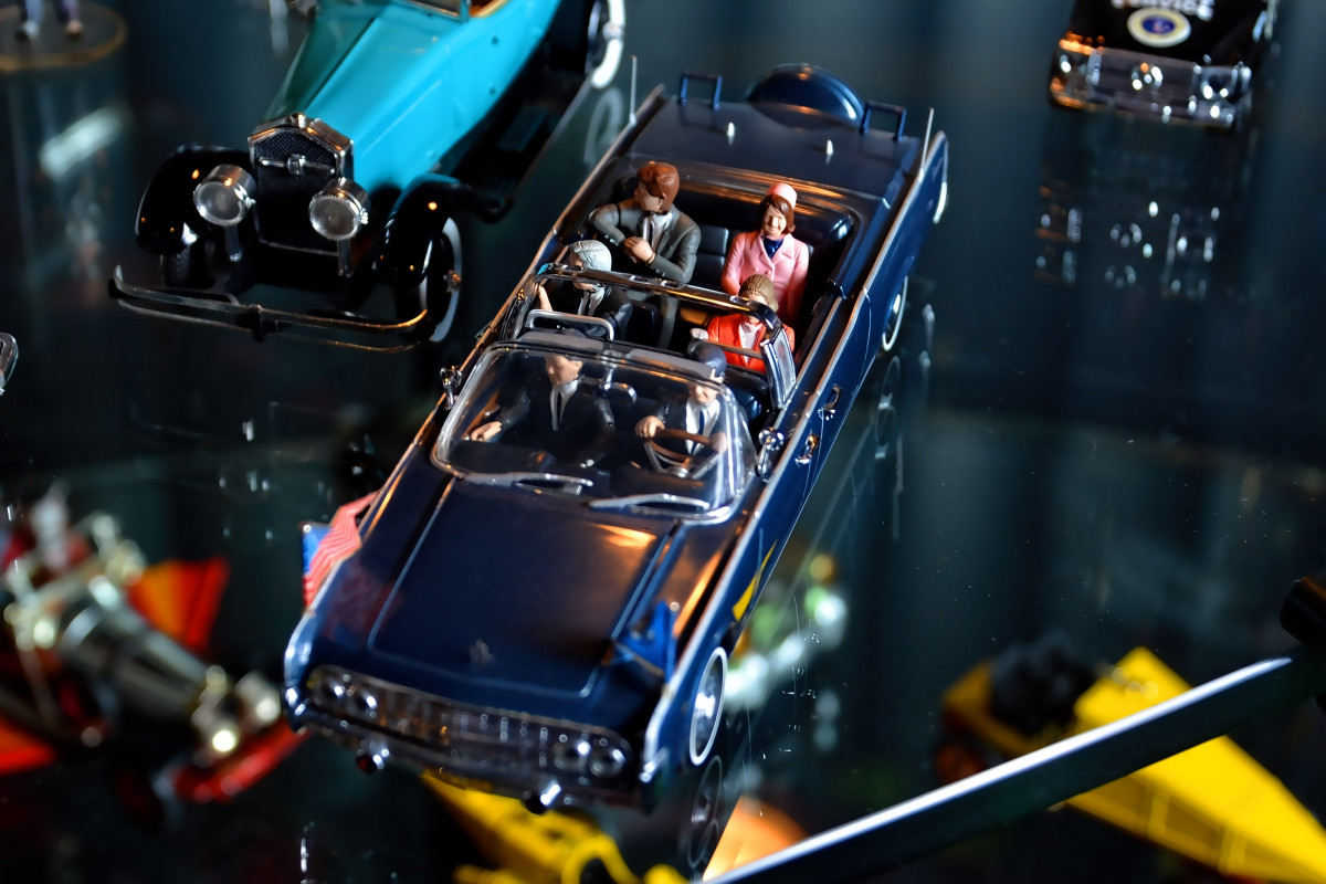 An Action Figure Recreation of the JFK Assassination Motorcade